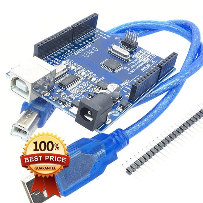 Gambar Compatible Arduino UNO R3 Model IC DIP AtMega 328P Microcontroller - Uno SMD + USB dari Pi Toserba undefined Tokopedia