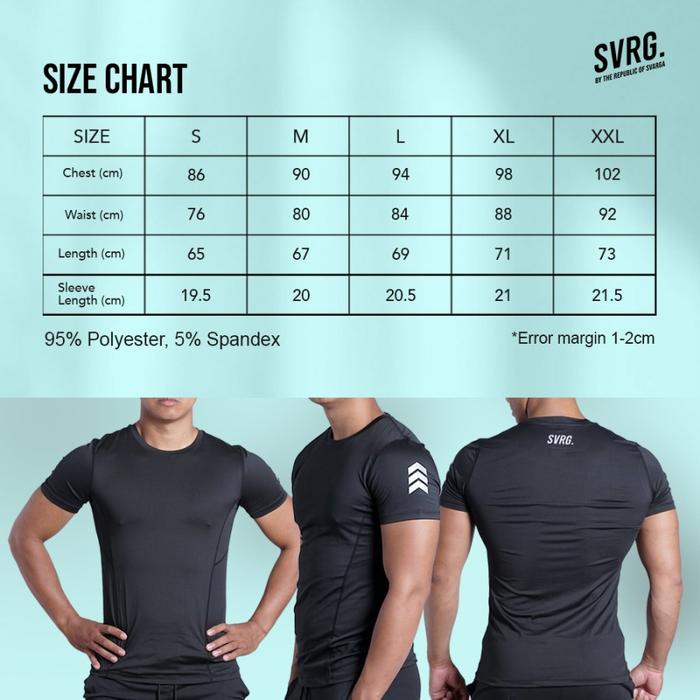 Gambar SVRG Lightning Basic Tee - Base Layer Pendek - Baju Olahraga Pria | Pria | Cowok | Men - Lightning Tee, S dari SVRG Store undefined Tokopedia