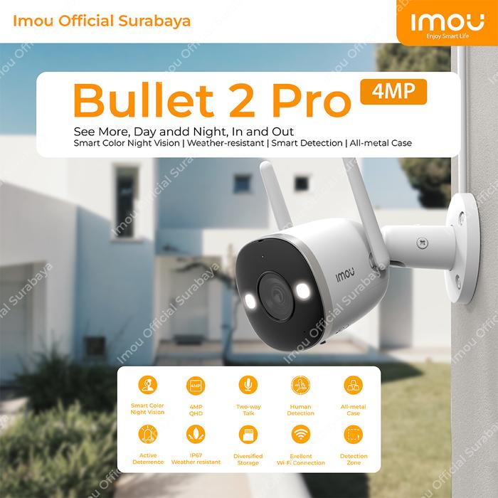Jual Imou Bullet 2 PRO 4MP Smart IP Camera Full Colour Night Outdoor