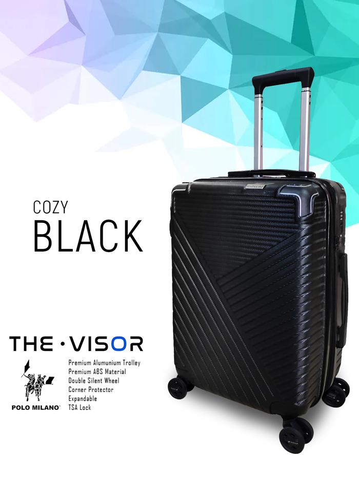 Koper Premium TSA EXPAND Size 24 Inch with Hinomoto Silent Wheel 300 Black