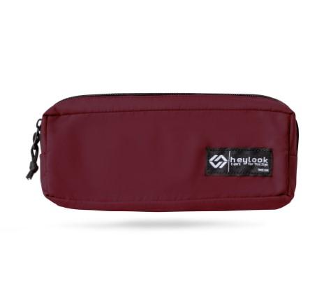 Gambar Pencil Case Atk Kotak Pensil Simple Anak Sekolah Kuliah Kantor – Army - Maroon dari Kaguya Stuff undefined Tokopedia