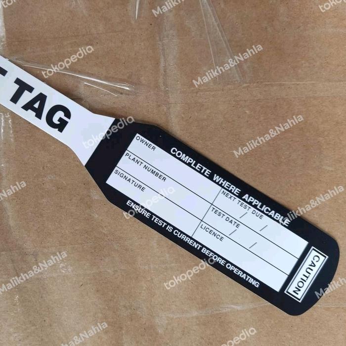 Gambar Cricket Bat Appliance Test Tag Black (Yearly) (NSW) 100 Pack dari Malikha&Nahla undefined Tokopedia