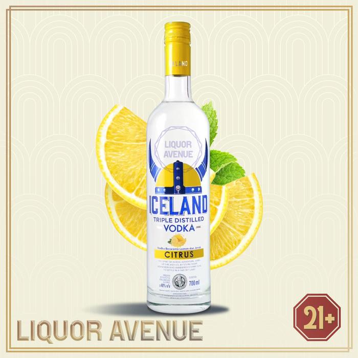 Gambar ICELAND Vodka Citrus Triple Distilled 700ml dari Liquor Avenue_NEW undefined Tokopedia