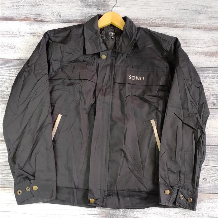 Gambar JAKET HARRINGTON KERAH CASUAL PRIA WARNA HITAM BRAND GNF SIZE L dari Kingkong Apparel Store undefined Tokopedia
