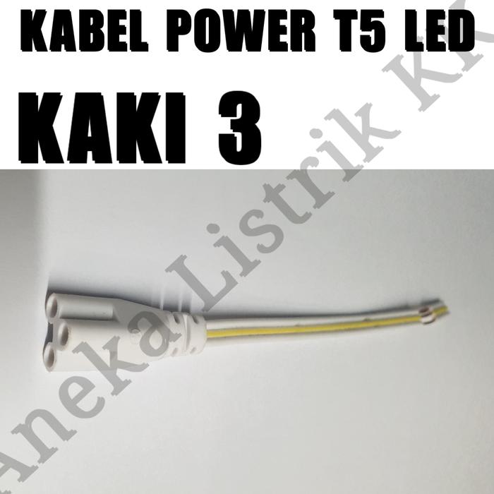 Gambar Fitting Lampu T5 Socket Kabel Power TL T8 Soket Kap T5 Lampu Kecil - KABEL POWER KK3, TANPA BUBBLE dari Aneka Listrik KK undefined Tokopedia