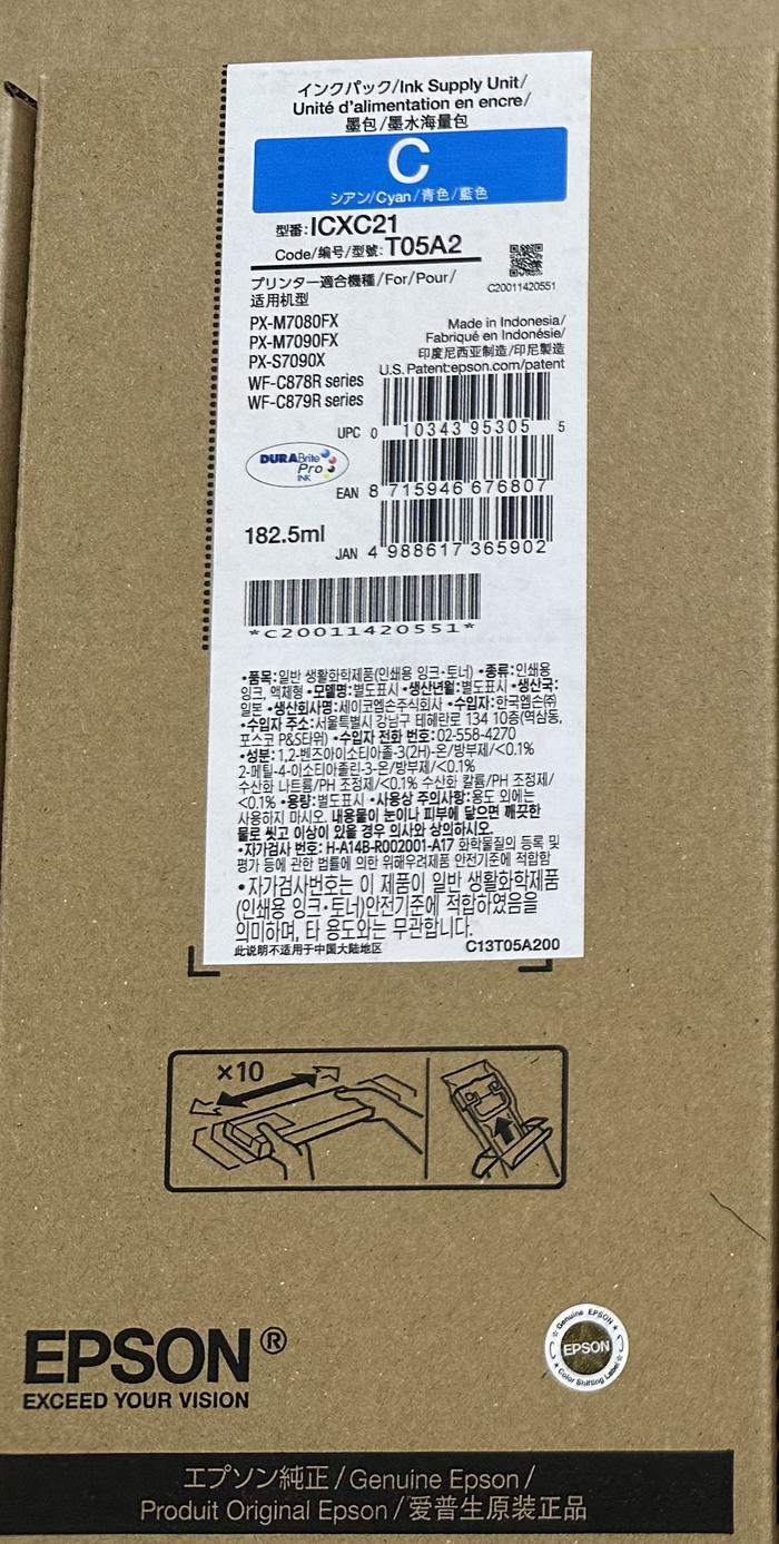 Gambar Tinta Epson T05A Printer Epson WF-C878R 878R WF-C879R 879R - Original - Cyan dari API-Mart undefined Tokopedia