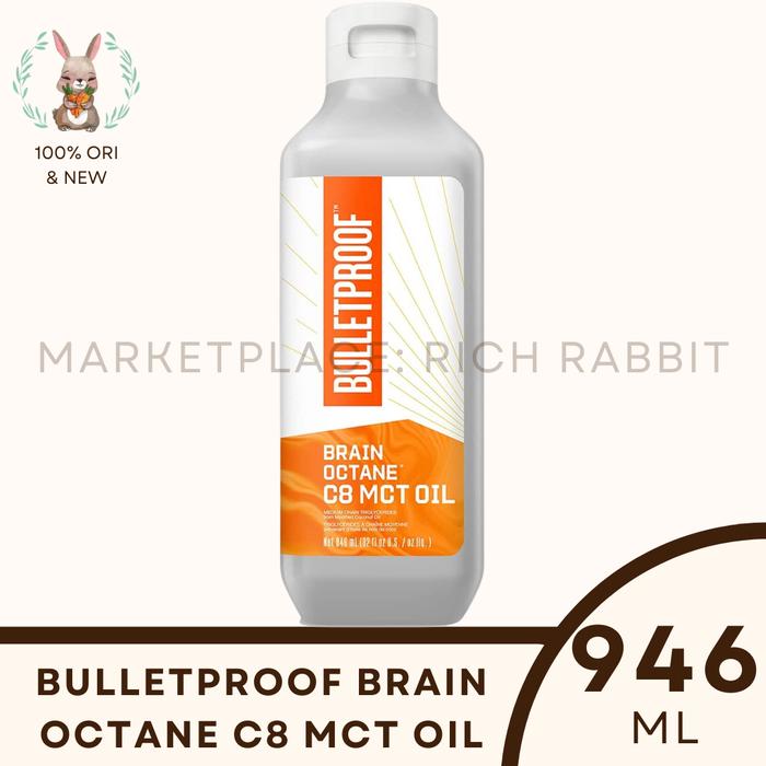 Gambar Bulletproof Brain Octane C8 MCT Oil Dietary Supplement Suplemen - 946 ML dari Rich Rabbit undefined Tokopedia