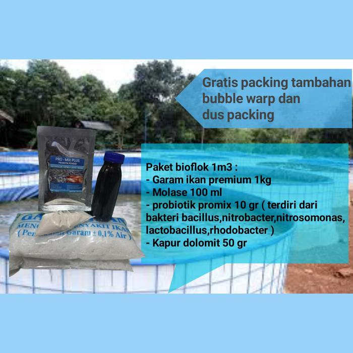 Gambar Paket bioflok 1m3 / paket kolam bioflok / bioflok / probiotik bioflok - Tanpa garam dari Petani Berkah undefined Tokopedia