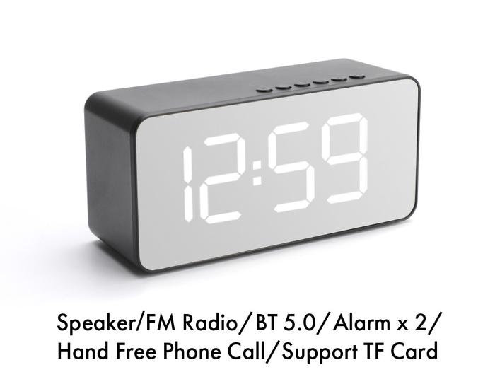 Gambar Inone Speaker Bluetooth Wireless with Alarm Clock FM Radio Portable - model rectangle dari inone.id undefined Tokopedia