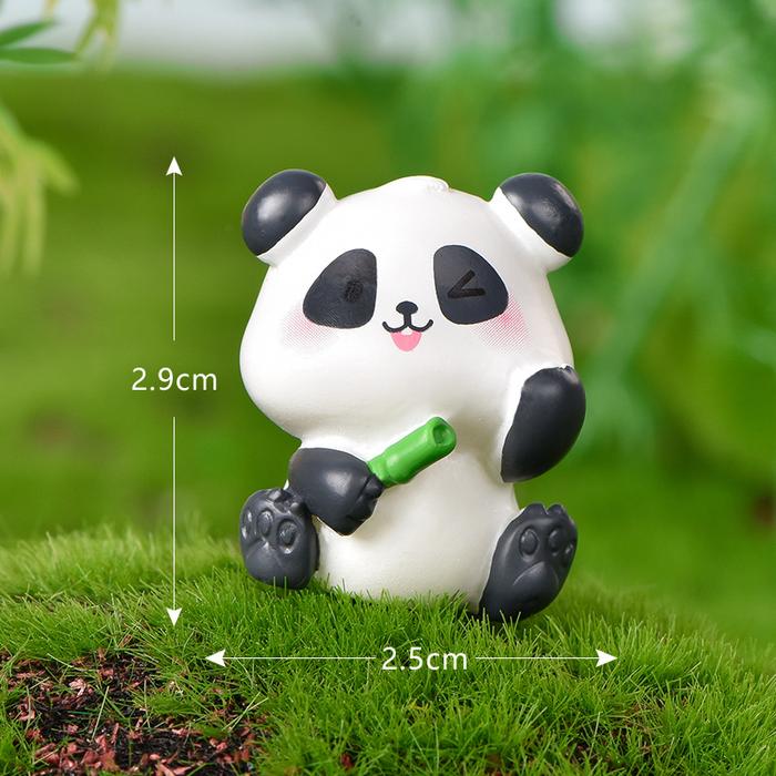 Gambar ORNAMEN MINIATUR  MULTI MOTIF PANDA / PANDA /MOTIF LUCU 6 MULTI MOTIF Buah Patung - 1 dari DAKENA SHOP undefined Tokopedia