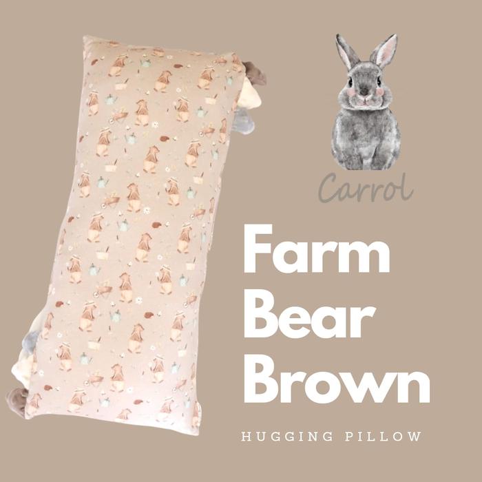 Gambar Carrol Baby Hugging Pillow Baby Size Batch 2 - Tencel Pillow - Farm Bear Brown, CASEONLY dari Carrol Baby undefined Tokopedia