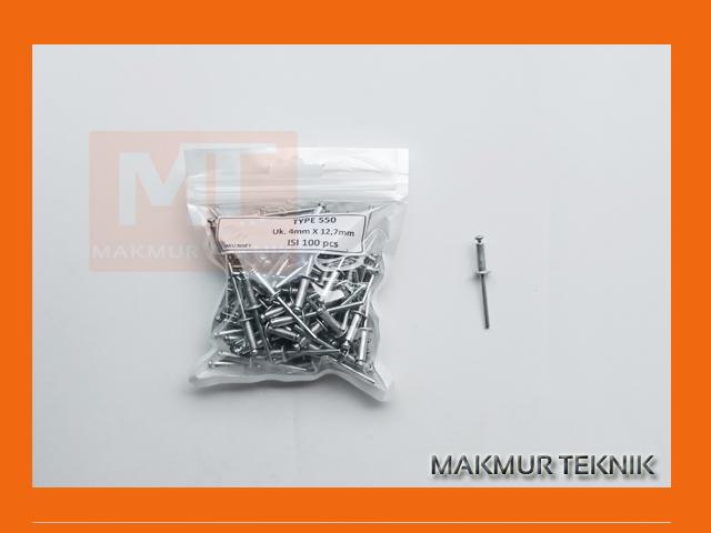 Gambar PAKU RIVET - PAKU KELING TYPE 550 ECER 100 PCS - Plastik dari Toko Makmur Teknik_NEW undefined Tokopedia