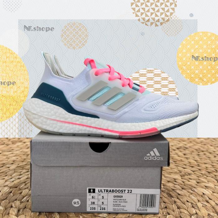Gambar Sepatu Wanita Adidas Ultraboost 22 'White Almost Blue' GX5929 - White Almost, 36 dari NFshope Tk undefined Tokopedia
