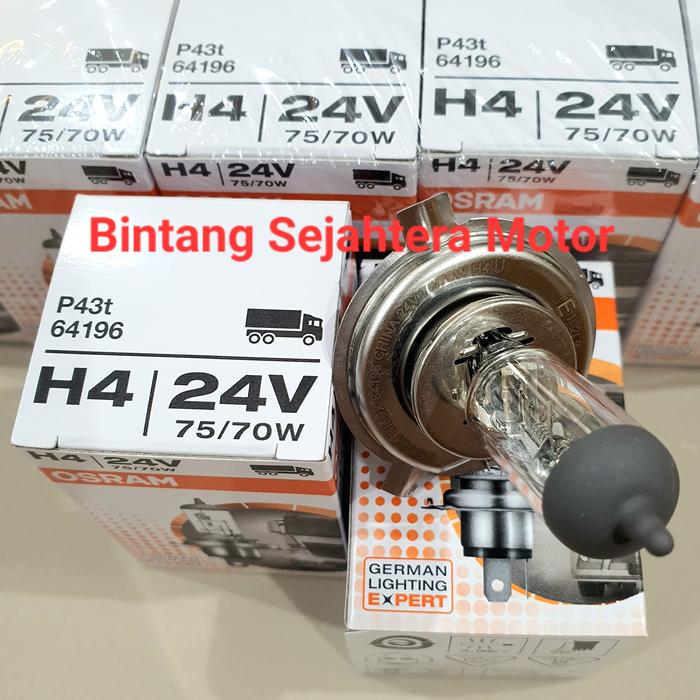 Ampoule 24v Camion Asasytal Ampoules Halogènes 24V H4 P43t 75/70W, Phare De Ampoule Led H7 24v Camion
