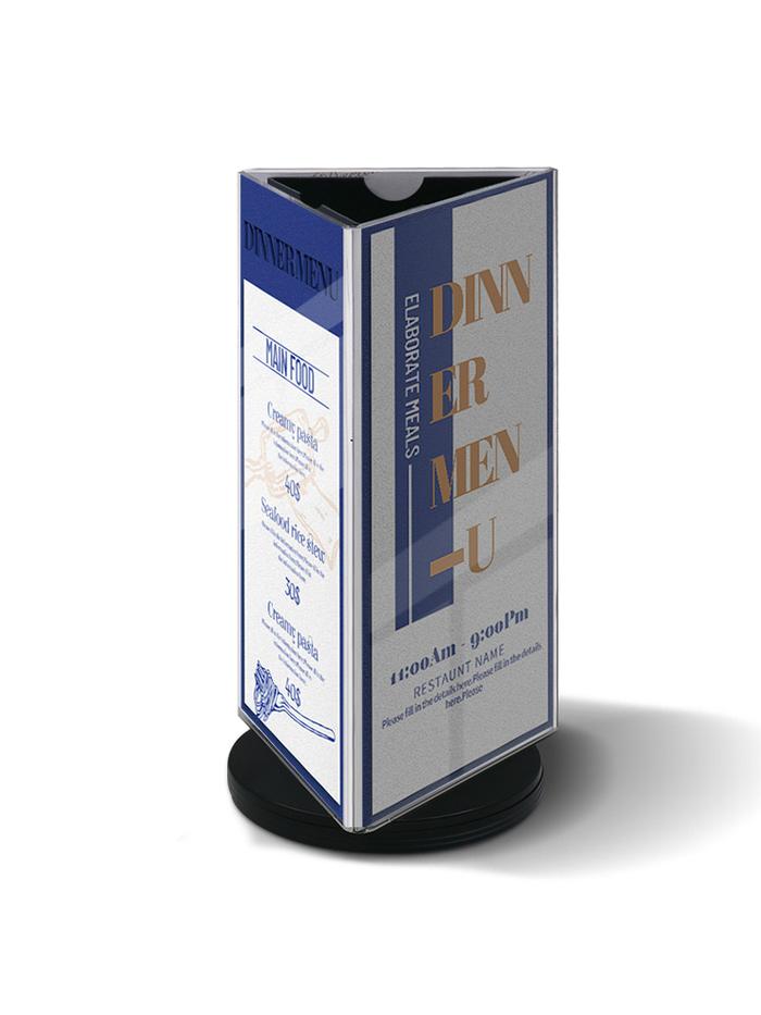 Gambar Stand Rotating Menu Akrilik / 360° Berputar Rak Menu Restoran Kafe - 1 pcs dari Momen Hati undefined Tokopedia