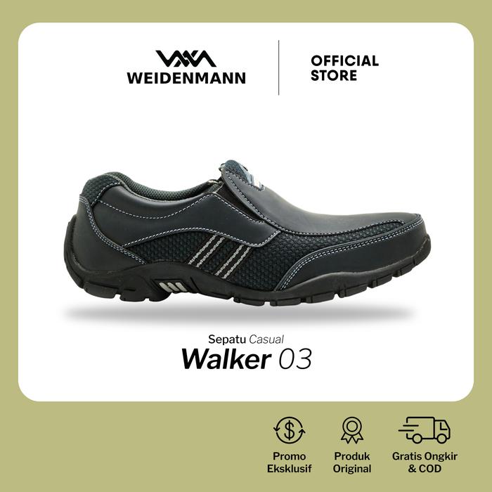 Gambar Sepatu Slip On Kasual Pria Weidenmann ( Walker 03 ) - Black, 39 dari WEIDENMANN OFC undefined Tokopedia