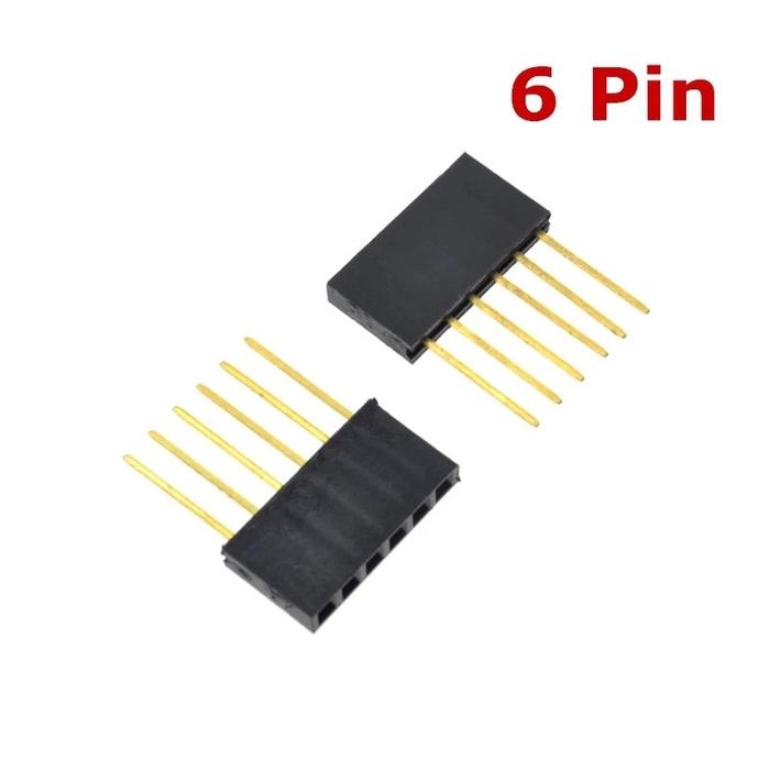 Gambar 5Pcs Long Pin Header Panjang Female Pin Stackable Board 4 6 8 10 P Pin - 1x6 Pin dari Pi Toserba undefined Tokopedia