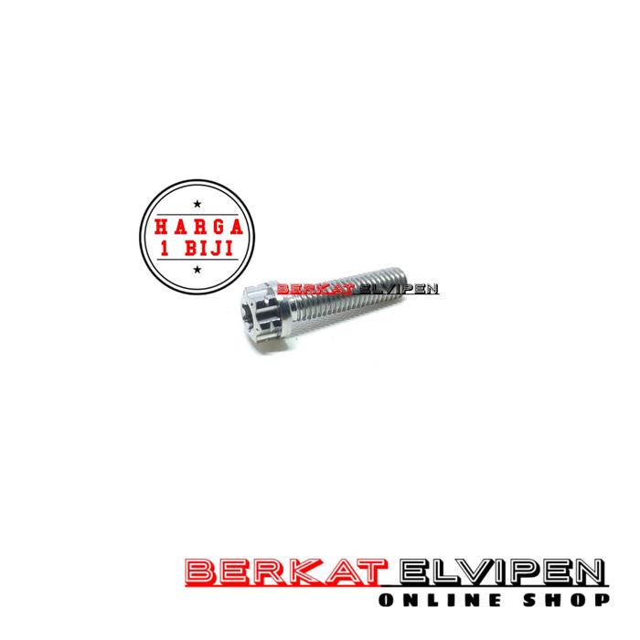 Gambar Baut Titanium Gear Head M5x20 Drat 8 Panjang 20mm 2cm Gr5 - Silver dari Berkat_Elvipen undefined Tokopedia