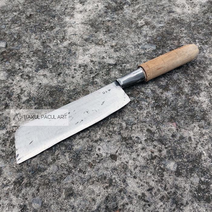 Gambar Pisau Daging Cacah Tulang Asli BAJA PER | Pisau Dapur Serbaguna - Model Papak dari BAKUL PACUL ARIT undefined Tokopedia