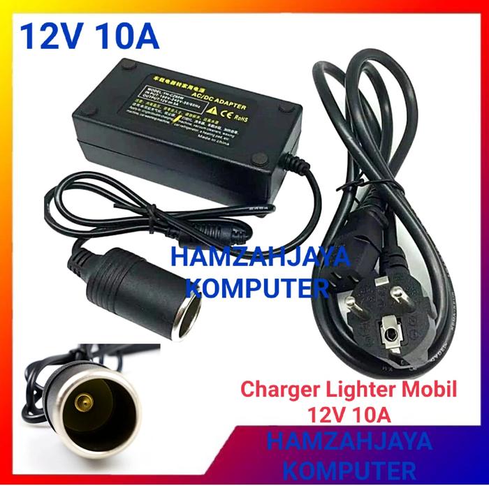 Gambar Colokan lighter Adaptor Vacum Vacuum Cleaner Mobil ke Listrik 12V 10A - 12V 10A dari HAMZAHJAYA KOMPUTER undefined Tokopedia