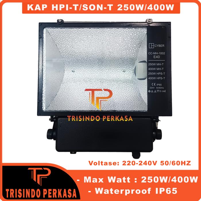 Gambar Kap Lampu Sorot HPIT 400W 400 Watt rumah lampu lampu tembak kosongan dari Trisindo Perkasa undefined Tokopedia