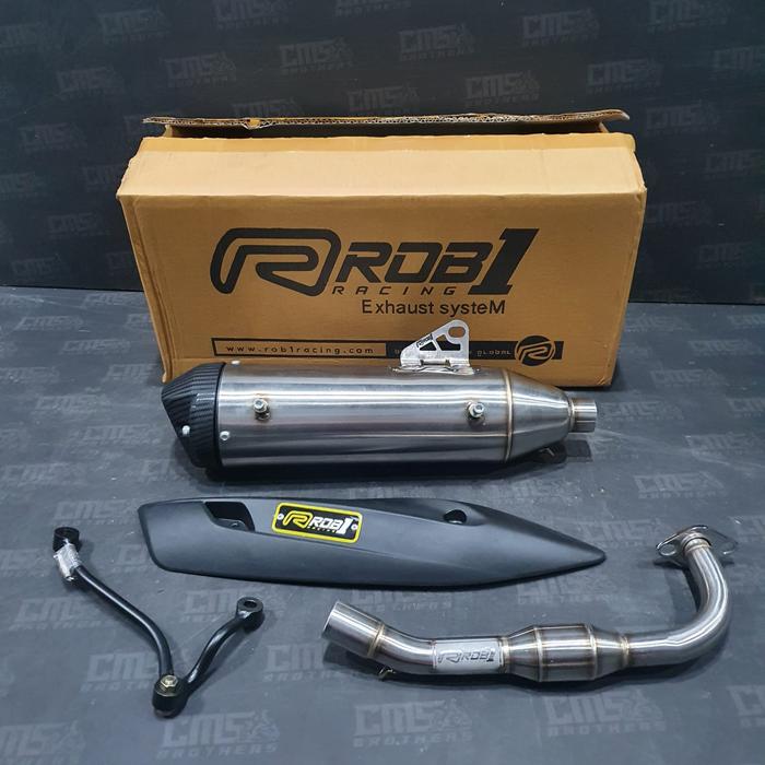 Gambar Knalpot Standard Racing ROB1 Rob 1 V Cap Stainless Yamaha Fazzio dari Cemerlang6Brothers undefined Tokopedia