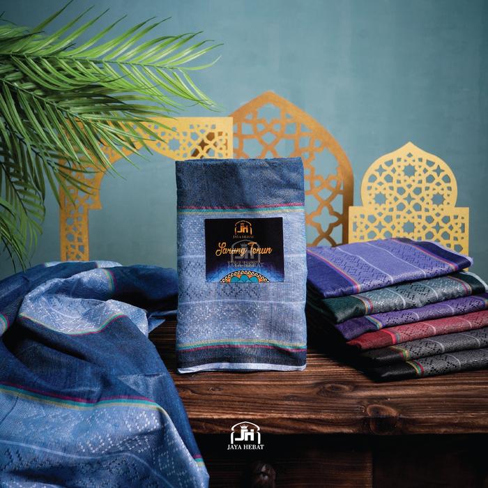 Gambar SARUNG TENUN MUSLIM DOBBY LAVA DS BLUE - Biru dari Jaya Hebat undefined Tokopedia