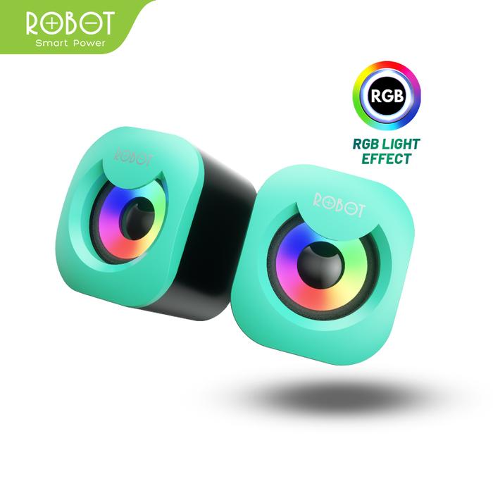 Gambar ROBOT Speaker Pc USB RS180 Multimedia Portable Original Speaker Komputer Bass- Garansi 1 tahun [BISA COD] - Biru dari ROBOT PC INDONESIA undefined Tokopedia