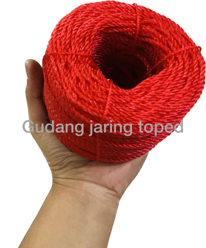 Gambar Tali Plastik / Tali Tambang Warna Warni 1,5 mm - Merah dari Gudang Jaring Toped undefined Tokopedia