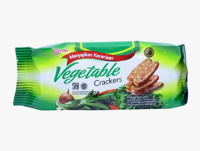 Gambar BISKUIT SAYUR NISSIN VEGETABLE CRACKERS 160 GR dari KING JIM SHOP OFFICIAL undefined Tokopedia