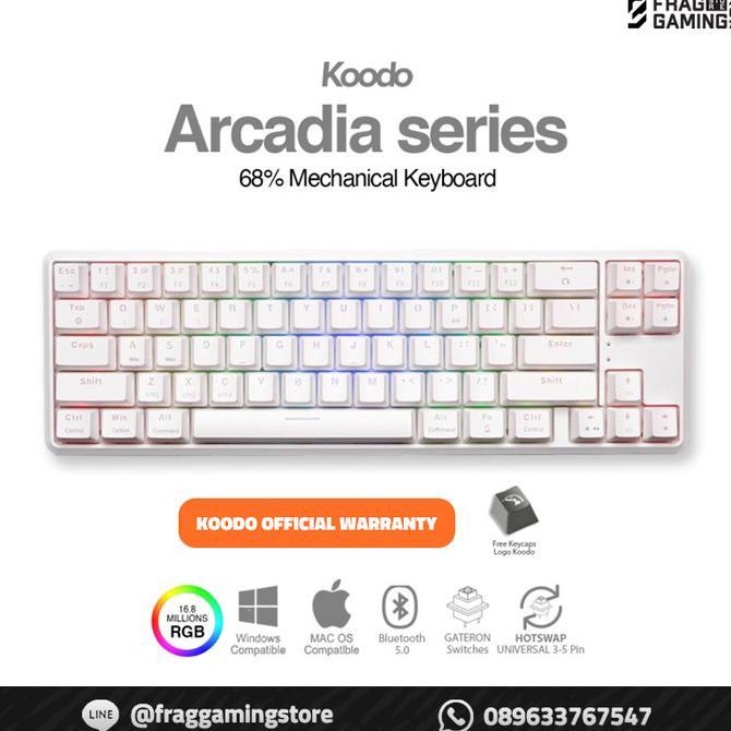 Gambar Koodo Arcadia 68% Gaming Mechanical Keyboard Original Best Seller - GAT RED dari garage2 undefined Tokopedia