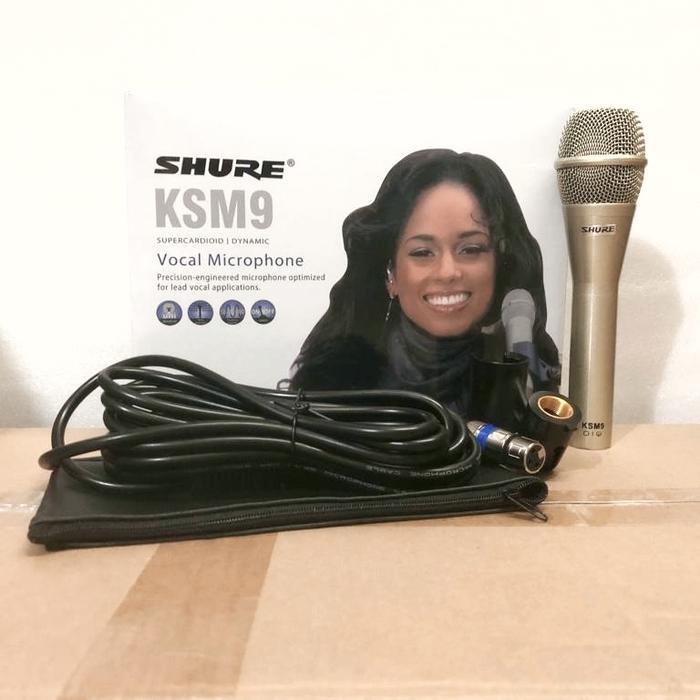Gambar Mic Kabel SHURE KSM 9 / KSM9 Microphone Shure KSM 9 - Gold dari Master Audio Electronic undefined Tokopedia
