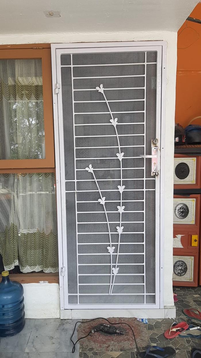 Jual Pintu Teralis Besi Minimalis Motif - Kab. Bogor - Dunia Teknik Las