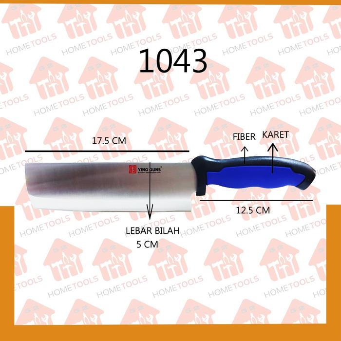 Gambar Pisau Model Golok Ukuran 7" 1019 Merk YING GUNS Stainless Pisau Daging - 1043 dari Home Tools 52 undefined Tokopedia