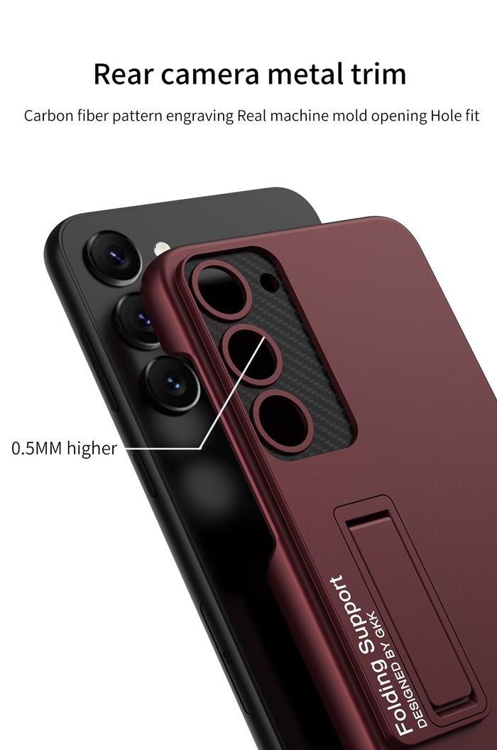 Gambar Samsung Galaxy S23/ S23 Plus / S23 Ultra GKK KICK STAND CASE - MAROON, S23 Ultra dari Importking undefined Tokopedia