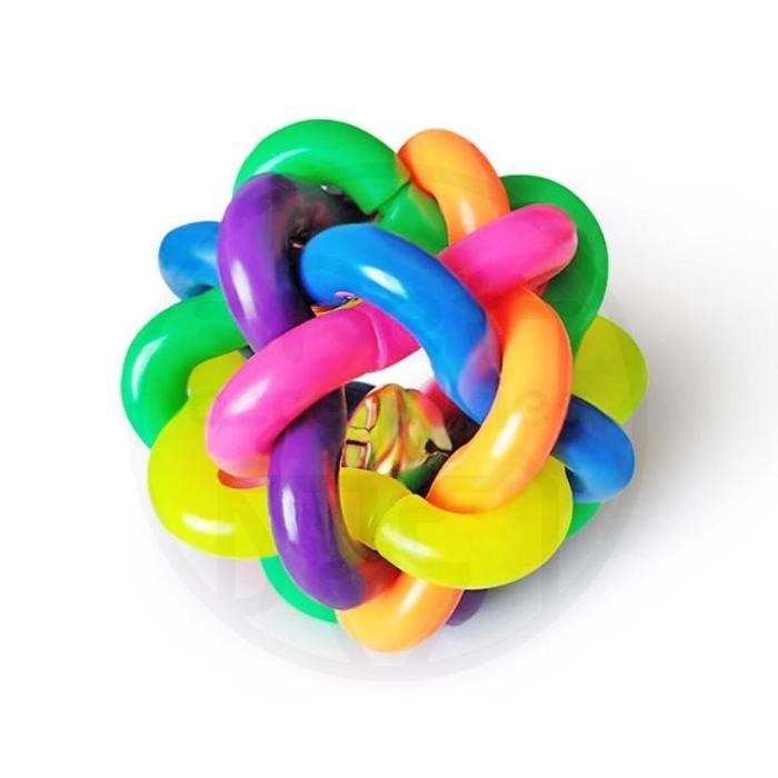 Gambar mainan bola tujuh warna berlonceng hewan peliharaan, anjing - bola bel dari Civilion undefined Tokopedia