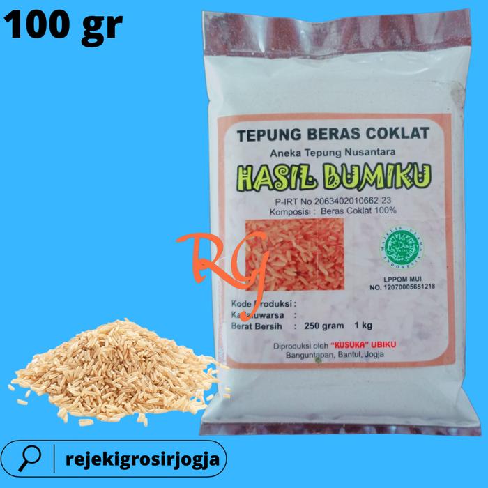 Gambar Tepung BERAS COKLAT Organik / BROWN RICE Organic kemasan 500 GRAM - 100 gram dari RejekiGrosirJogja undefined Tokopedia