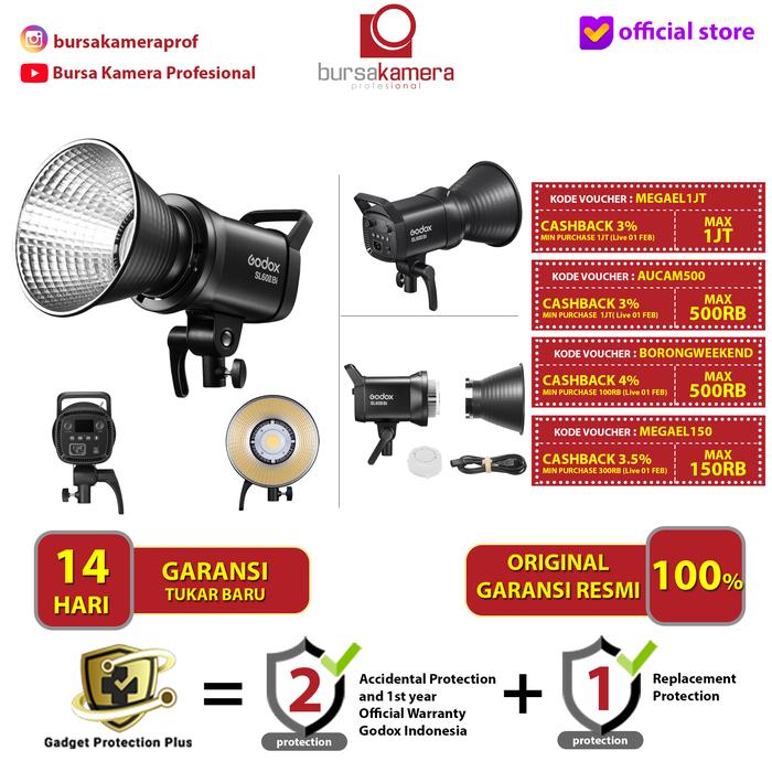 Gambar Godox SL60II Bi Color Video Light Studio SL60-II Bi SL60IIBi RESMI - Unit Only, Tanpa Tas dari Bursa Kamera Profesional undefined Tokopedia