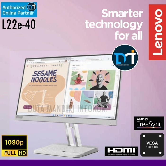 Lenovo Monitors Lenovo L22e-40 21.5