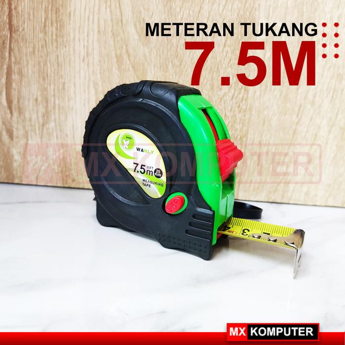 Gambar Meteran Tukang Bangunan 3M 5M 7.5M - 7.5M dari MXKomputer_NEW undefined Tokopedia