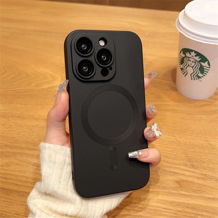 Gambar IPHONE 11 | PRO | MAX CASING MAGSAFE LUXURY SOFTCASE MAGNETIC - Hitam, Iph11 Pro Max dari Akaaccesories undefined Tokopedia