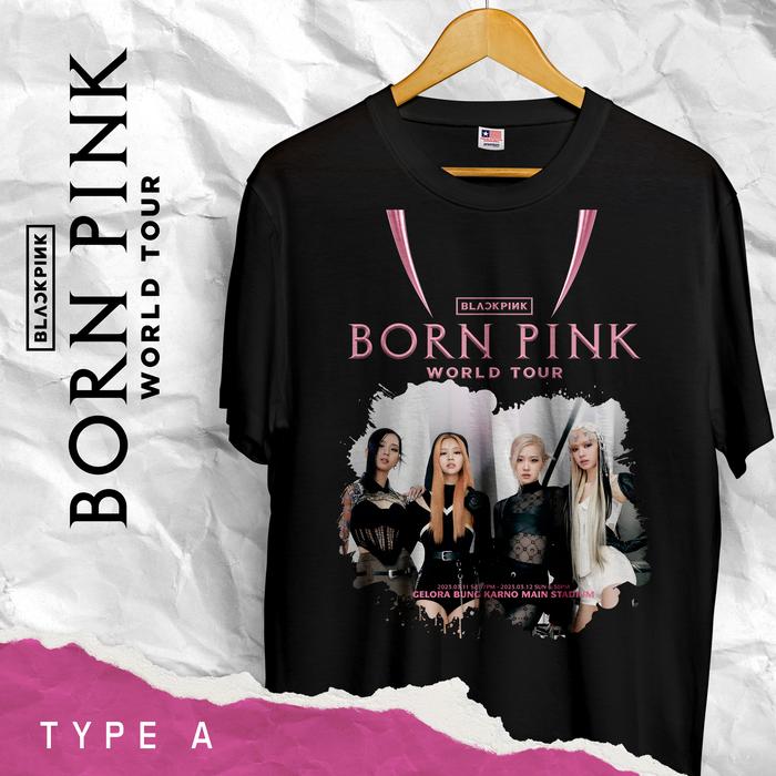 Gambar KAOS BLACKPINK WORLD TOUR [BORN PINK] JAKARTA 2023 | LIMITED EDITION - TYPE A, S dari rudisign undefined Tokopedia