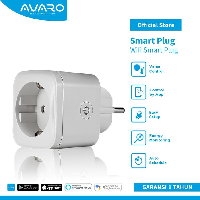 Gambar AVARO Smart PLUG WiFi Wireless Colokan - IoT Smart Home dari Avarobotic undefined Tokopedia