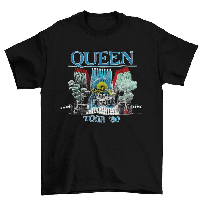 Jual Custom Tshirt Queen Tour 80 Kaos Band Music XXXXL