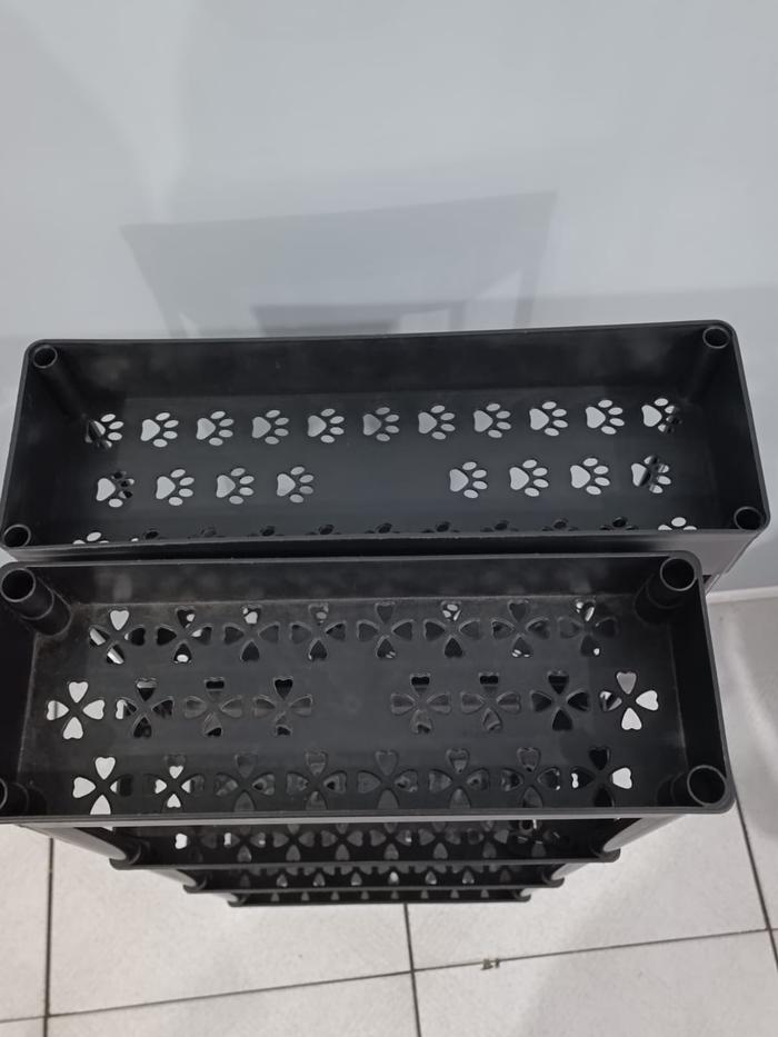 Gambar RAK TROLI NARA 4 LAYER SERBAGUNA BUMBU DAPUR TEMPAT PENYIMPANAN RODA - Hitam dari MYHOMESTUFF168 undefined Tokopedia