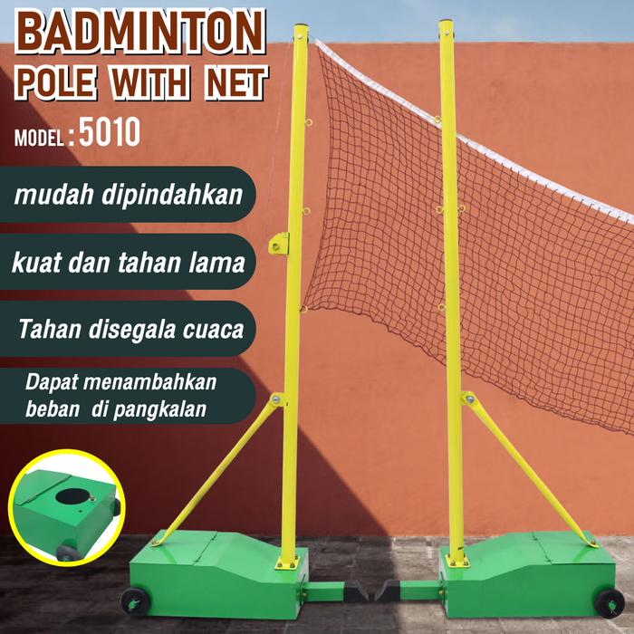 Gambar BG SPORT Tiang bulu tangkis Tiang jaring untuk bulu tangkis MODEL 5010 dari BG Sport undefined Tokopedia