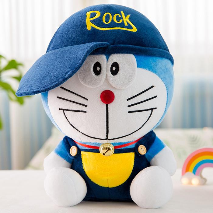Gambar Boneka Doraemon Topi Rock / Boneka Doraemon / Doraemon / Boneka Lucu - DORA 50 CM dari Miumiu Island undefined Tokopedia
