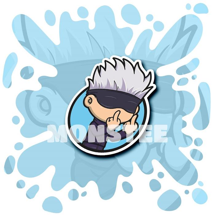 Gambar Stiker Anime Chibi Jujutsu Kaisen Yuta Geto Toge Sukuna Gojo Yuji - Gojo dari monstee undefined Tokopedia