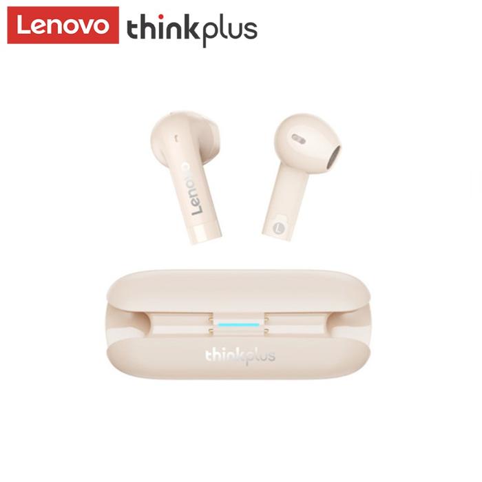 Gambar THINKPLUS LENOVO TW60 TWS BLUETOOTH EARPHONE HEADPHONE HEADSET - Beige dari Snowphone undefined Tokopedia