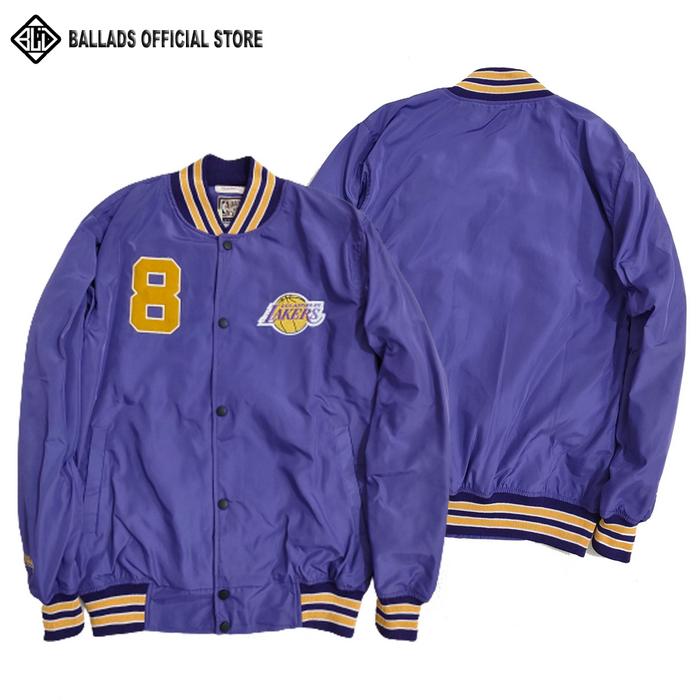 Gambar Jaket Varsity Baseball Original Lakers TM NBA Mlb Original - Lakers Purple, XL dari allstar.apparel undefined Tokopedia
